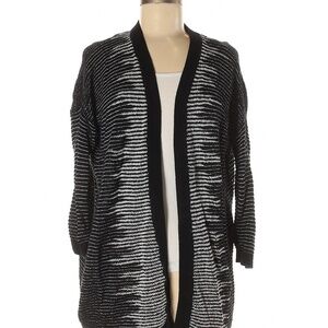 Express Black & White Front Open Women's Cardigan (S)